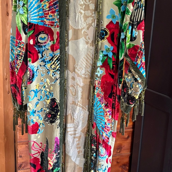 Anis A. Multicolor Floral Kimono - Picture 3 of 6